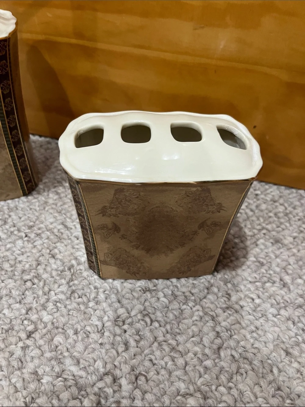 Bathroom Toothbrush Holder & Soap/Lotion Dispenser